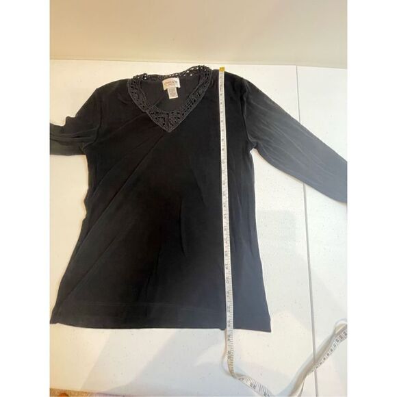 Chicos size 0 small bundle women’s blouse black gray - Picture 11 of 13